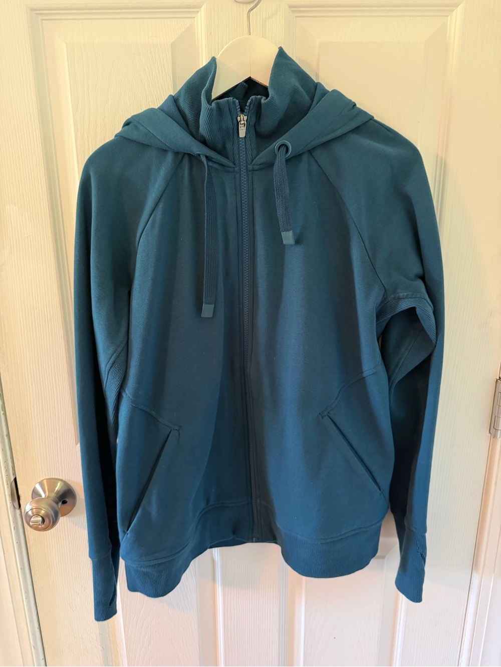 Athleta Deep Teal Zip Hoodie